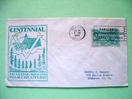 USA 1949 Special Vassar Centennial Cover To Scranton - Annapolis Map Ship - Other & Unclassified