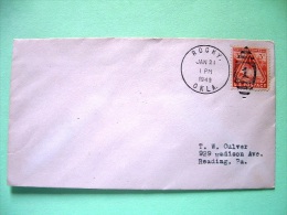 USA 1949 Cover Rocky OKLA To Reading - Fort Bliss And Rocket - Other & Unclassified