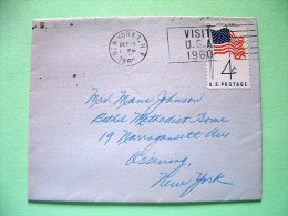 USA 1960 Cover N.Y. To N.Y. - Flag - Visit USA Slogan - Other & Unclassified