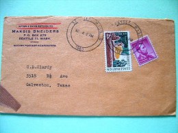 USA 1960 Cover Seattle To Galveston - Lincoln - Forest Conservation - Autres & Non Classés