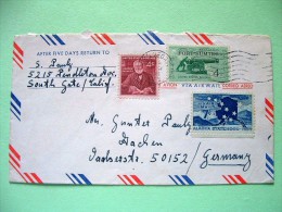 USA 1961 Cover To Germany - Carnegie - Cannon Fort Sumter - Alaska Map - Sonstige & Ohne Zuordnung