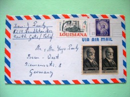 USA 1962 Cover To Germany - Charles Evans Hughes - Statue Of Liberty - Louisiana Steam Ship - Altri & Non Classificati