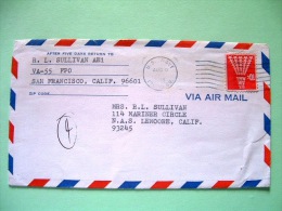USA 1969 Cover U.S. Navy To Lemoore - Air Mail Stars - Sonstige & Ohne Zuordnung