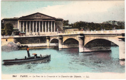 Paris: Le Pont De La Concorde Et La Chambre Des Députés   - France (241 -- LL.) - Rimorchiatori