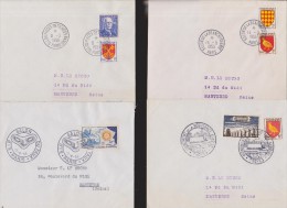 FRANCE  LOT 8  ENVELOPES + CACHETS COMMEMORATIVES   Réf  7627 - Non Classés