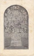 751- FUNERAL ANNOUNCEMENT, OBITUARY, CHURCH WALL PAINTING, JESUS, CPA - Funerales