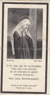 755- FUNERAL ANNOUNCEMENT, OBITUARY, VIRGIN MARY, CPA - Funerali