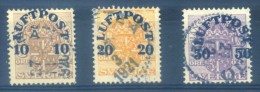 SWEDEN - 1920 AIRMAIL OVERPRINTS - Usati