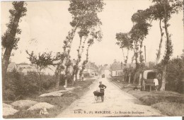 MARQUISE (62250) : Route De Boulogne Et Entrée De La Ville. Belle Petite Animation. - Marquise