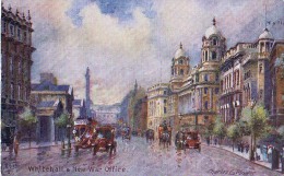 UNITED KINGDOM LONDON WHITEHALL AND NEW WAR OFFICE ARTIST SIGNED:CHARLES E.FLOWER SER." LONDON"No.7940.OLD POSTCARD 1912 - Piccadilly Circus