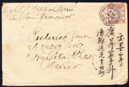 Hong-Kong 1904 - 20C. Eduard K2 "Victoria Hong-Kong 20 NO 06" Auf Brief Mit Stärkere Mängel Jedoch Selten Nach Mexico - Cartas & Documentos