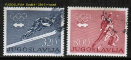 YUGOSLAVIA    Scott  # 1284-5  VF USED - Oblitérés