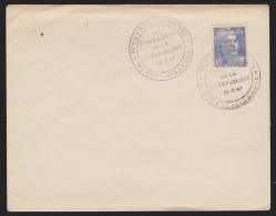 FRANCE  CACHET  1erVOYAGE OFFICIEL DU 1er PRES DE LA  IV è  REPUBLIQUE 16/3/47  Réf  7629 - Collectors