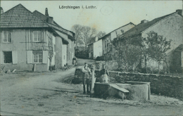 57 LORQUIN / Vue Intérieure / CARTE RARE COULEUR TOILEE - Lorquin