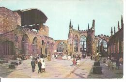 COVENTRY CATHEDRAL. THE RUINS FROM THE FOOT OF THE TOWER - Coventry