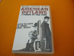 American Outlaws - Old Greek Vhs Cassette From Greece - Action, Aventure