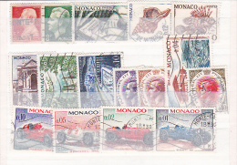 25- LOT 16 STAMPS USED MONACO - Used Stamps