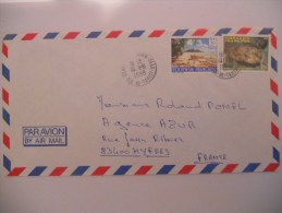 Polynesie Française Lettre De Papeete 1988 Pour Hyeres - Storia Postale