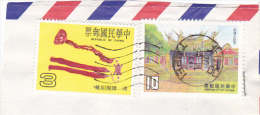 36 - CHINA REPUBLIC - REPUBBLICA DI CINA TAIWAN FORMOSA  FRAGMENT 2X STAMPS - Gebraucht