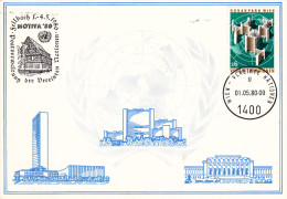 ONU UNO - Vereinte Nationen - Wien Vienne 1980 - Carte Postkarte - Motiva '80 - Covers & Documents