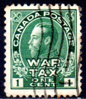 CANADA 1915 King George V - 1c War Tax FU - Oorlogsbelastingen