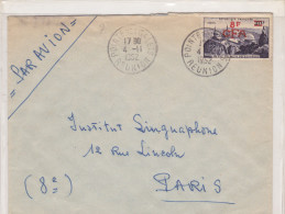 Pointe Des Galets Réunion 1952 - Lettre Avec Observatoire CFA - Storia Postale