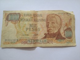 1000 MIL PESOS REPUBLICA ARGENTINA 29021187G - Argentinië