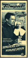 "Filmpost" "Schlüssel Zum Himmelreich" Mit Gregory Peck , Thomas Mitchell  -  Filmprogramm Nr. 93 Von Ca. 1948 - Altri & Non Classificati