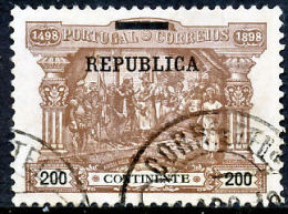 !										■■■■■ds■■ Portugal 1911 AF#195ø Dues Overprinted 200 Réis CV 127,00 Euros (x3142) - Usado