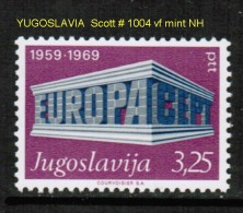 YUGOSLAVIA    Scott  # 1004**  VF MINT NH - Ungebraucht