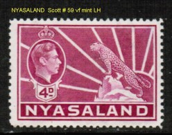 NYASALAND    Scott  # 59*  VF MINT LH - Nyasaland (1907-1953)
