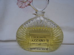 AZZARO 9   FLACON FACTICE  100  ML  BOUCHON VERRE  TRES  BON ETAT   LIRE & VOIR!! - Miniatures Femmes (sans Boite)