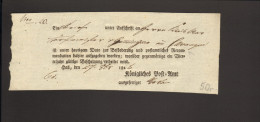 Württemberg Postschein Aus Hall Von 1828 - Préphilatélie