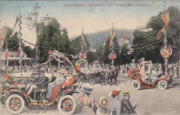 Fête - Carnaval / Automobiles Attelage Corso  - Baden Baden Postmarked Bischheim Honheim 1912 - Strasbourg Allemande - Karneval - Fasching