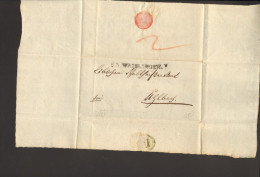 Württemberg Doppelt Verwendeter Altbrief V.1829  M.L 1 V. Waiblingen U.L 2 V. Esslingen 2 Bilder - Prephilately