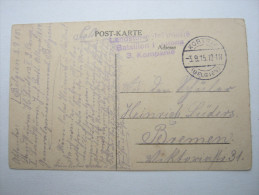 1915, KORTRYK,  , Carte Militaire - Duits Leger