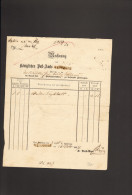 Württemberg Rechnung V.1857 M.L 1 V.Weinsberg  Betr.Zeitungen 2 Bilder - Lettres & Documents