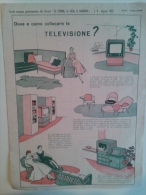 Lib355 Allegato Rivista La Donna La Casa Il Bambino 1955 Vintage Fashion Cucito Ricamo Arredamento Televisione Tv - Mode