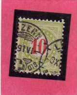 SWITZERLAND - SUISSE - SCHWEIZ - SVIZZERA 1884 SEGNATASSE TAXE DUE TASSE NUMERAL CENT. 10  USATO USED - Taxe