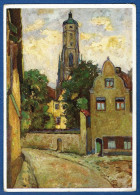 Nördlingen,Luckengasse Mit Blick Auf Den Daniel,ca.1925,Künstkerkarte ,n. Ein. Orginalgemälde Von A.Frey-Moock,München - Noerdlingen