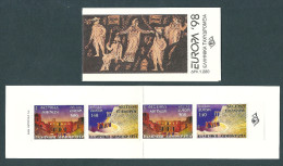 Greece 1998 Europa Booklet 2 Sets With 2-Side Perforation MNH - Markenheftchen
