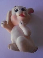 1 Figurine - 1 FIGURINE FIGURE DOLL PUPPET DUMMY TOY IMAGE POUPÉE - WHITE FUNNY RABBIT SIZZLE ANIMAL - Other & Unclassified