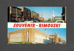 QUÉBEC - RIMOUSKI QUÉ. - RUE ST GERMAIN - LA CATHÉDRALE À L' ARRIÈRE PLAN ET L'ÉDIFICE FÉDÉRAL - MULTIVUES - PHOTO UNIC - Rimouski