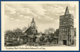 Brandenburg,Havel,St.Gotthardtkirche,Rathenower Tor Und Turm,ca.1930 - Brandenburg