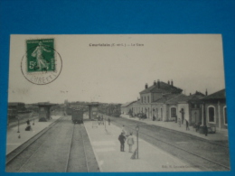 28)  COURTALAIN - LA GARE  - TRAIN   - Année1913  - EDIT - LECOMTE - Courtalain
