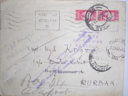 Afrique Du Sud Lettre De Cape Town  1946 Pour Durban - Lettres & Documents