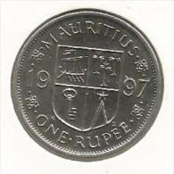 D10 Mauritius 1 Rupee 1997. High Grade - Maurice