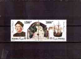 XX1510   -    POLONIA      -  NEW**  COMPLETE SET   -   CAT. Y.&T.   Nr.  3178/3179 - Christophe Colomb