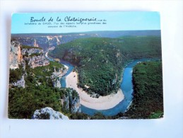 Carte Postale Ancienne : Les Gorges De L' Ardèche , Boucle De La Chataigneraie - Vallon Pont D'Arc