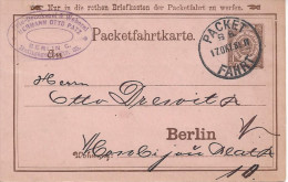 Germany - Berlin 17.OKT.89  (o) Packetfahrtkarte - Posta Privata & Locale